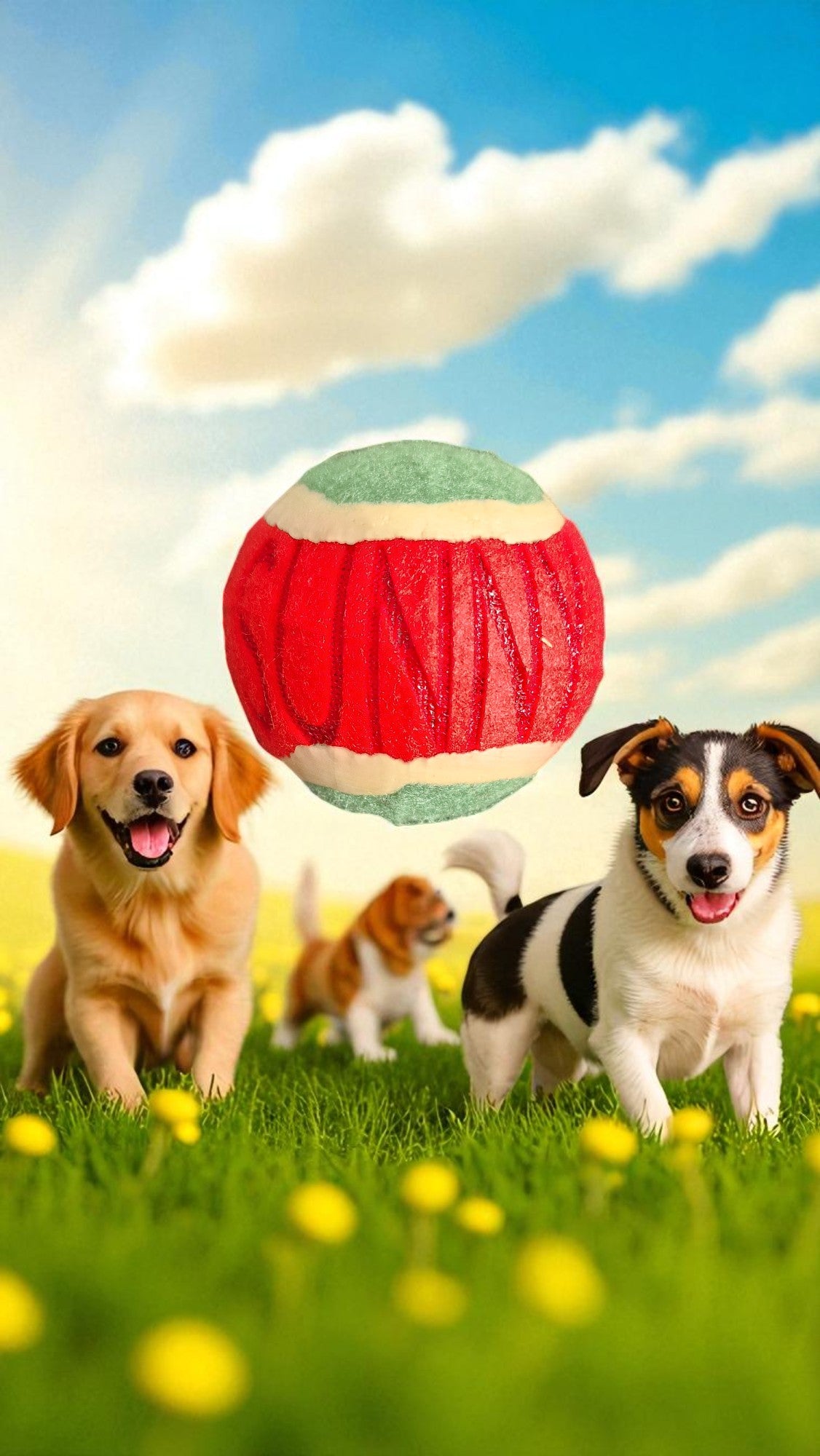 Personalised Dog Tennis Ball Gift – Custom Name, Unique Pet Present, Cheeky Twist Dog Toy