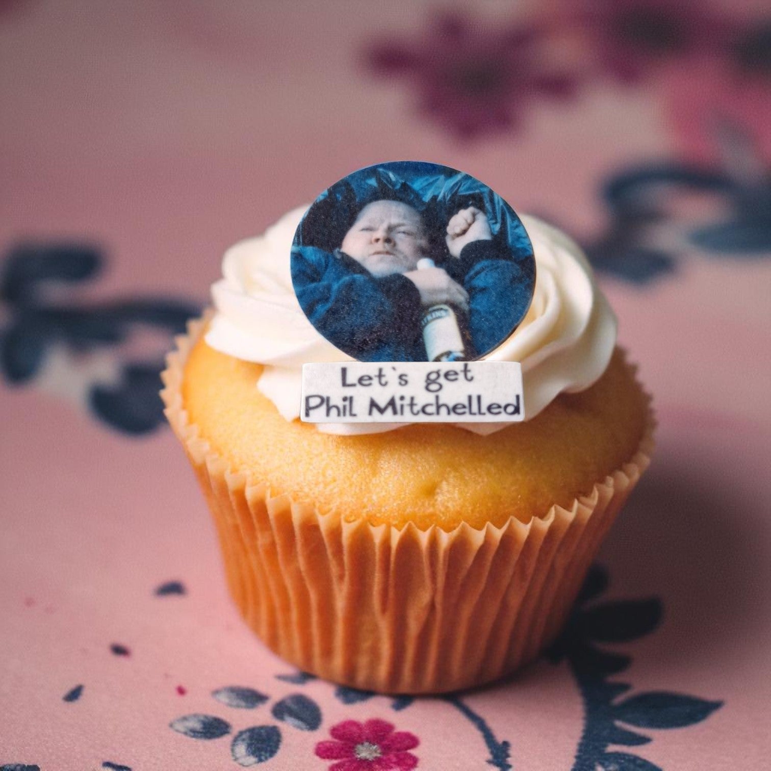 Phil Mitchell Eastenders meme edible cake toppers, 80s 90s party, precut, pack of 15, printed on wafer paper