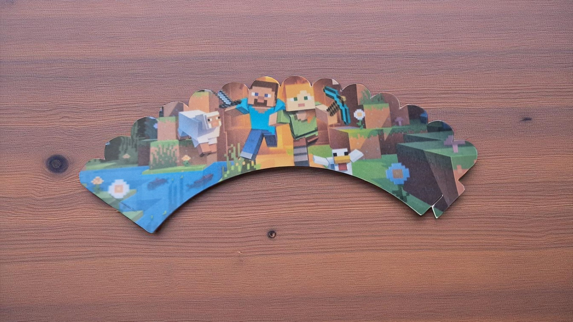 minecraft, cupcake wrappers, pixel party, gaming party, cupcake cases, card stock wrappers, birthday party supplies, party decorations, pre-cut cupcake wrappers, easy assembly, pixel block decor