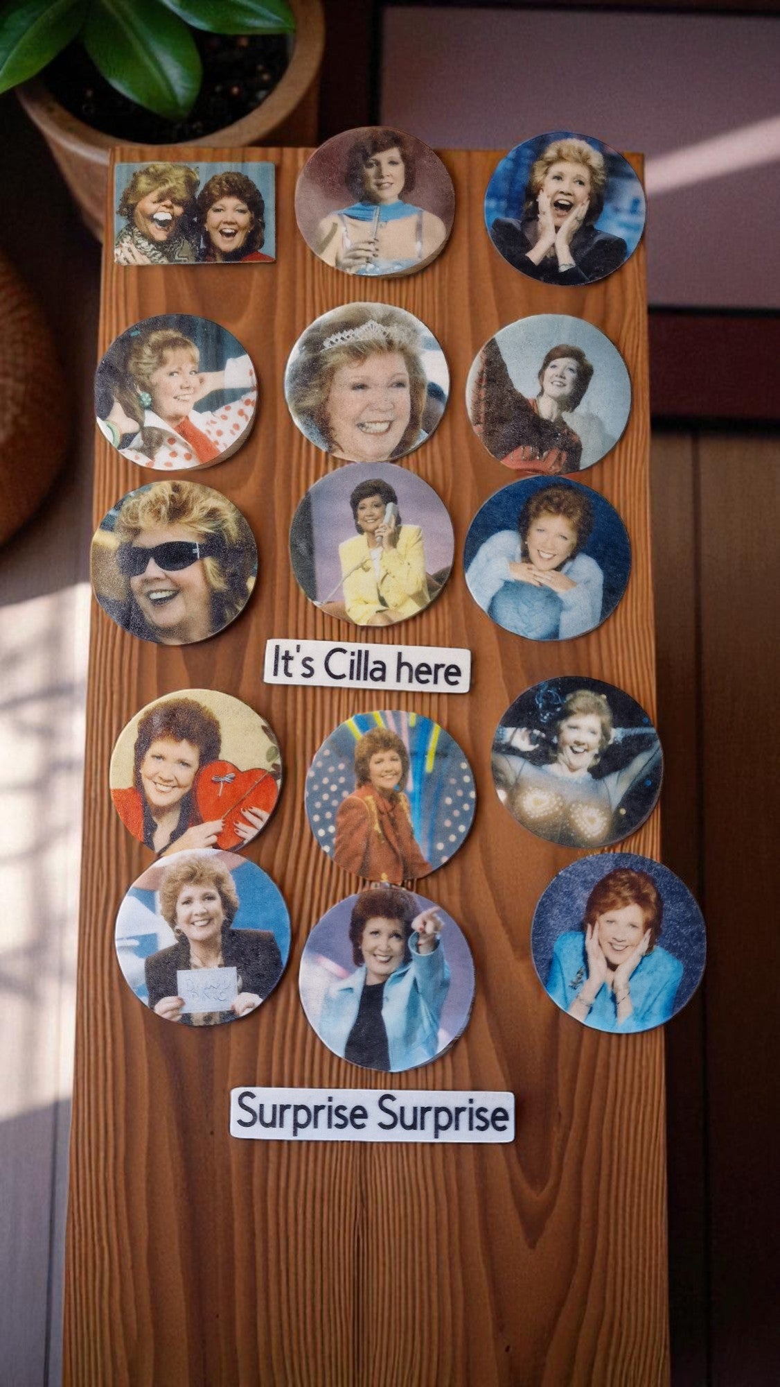 Cilla Black Edible Cupcake Toppers – 15x Precut, 4.5cm – “It’s Cilla Here!” Party Set
