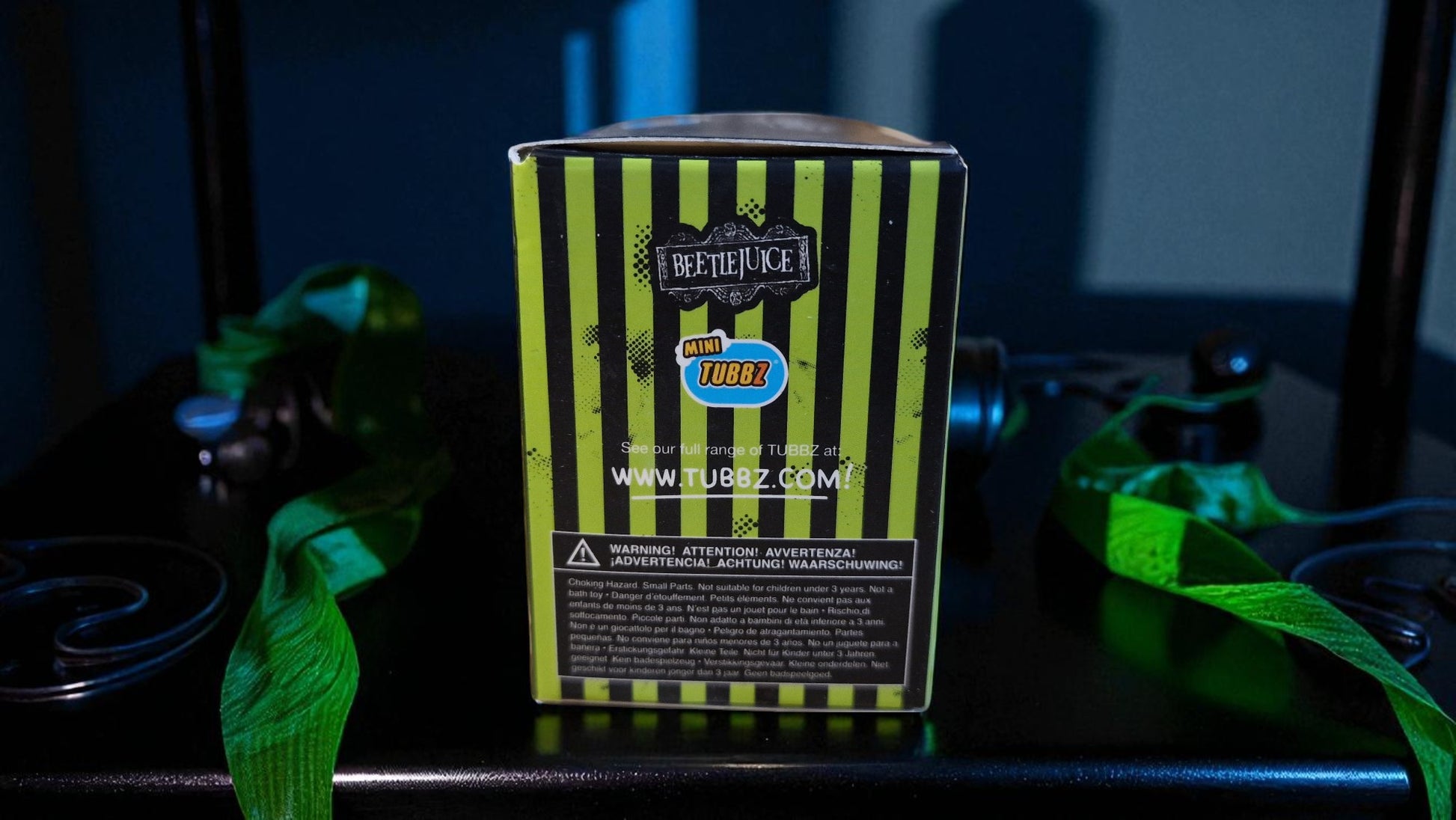 Fuzex product packaging with green and black design on a dark background