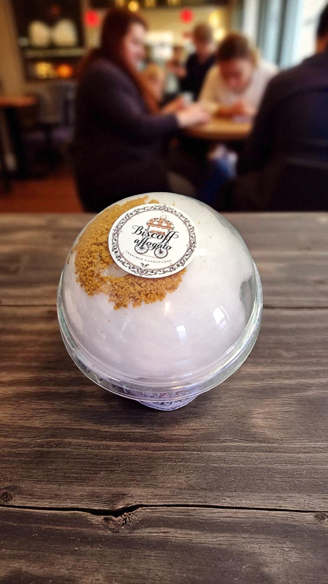 Biscoff Affogato Inspired Candy Floss Dessert Cake