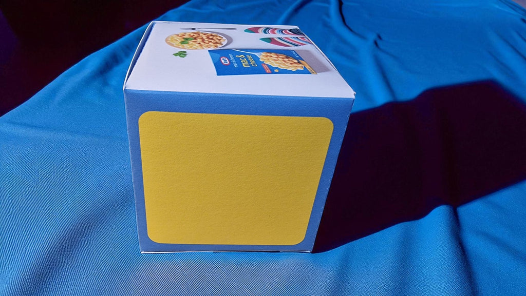 Mac & Cheese Crew Socks – One Size (6-9) – Handcrafted Gift Box (8 x 8 cm)