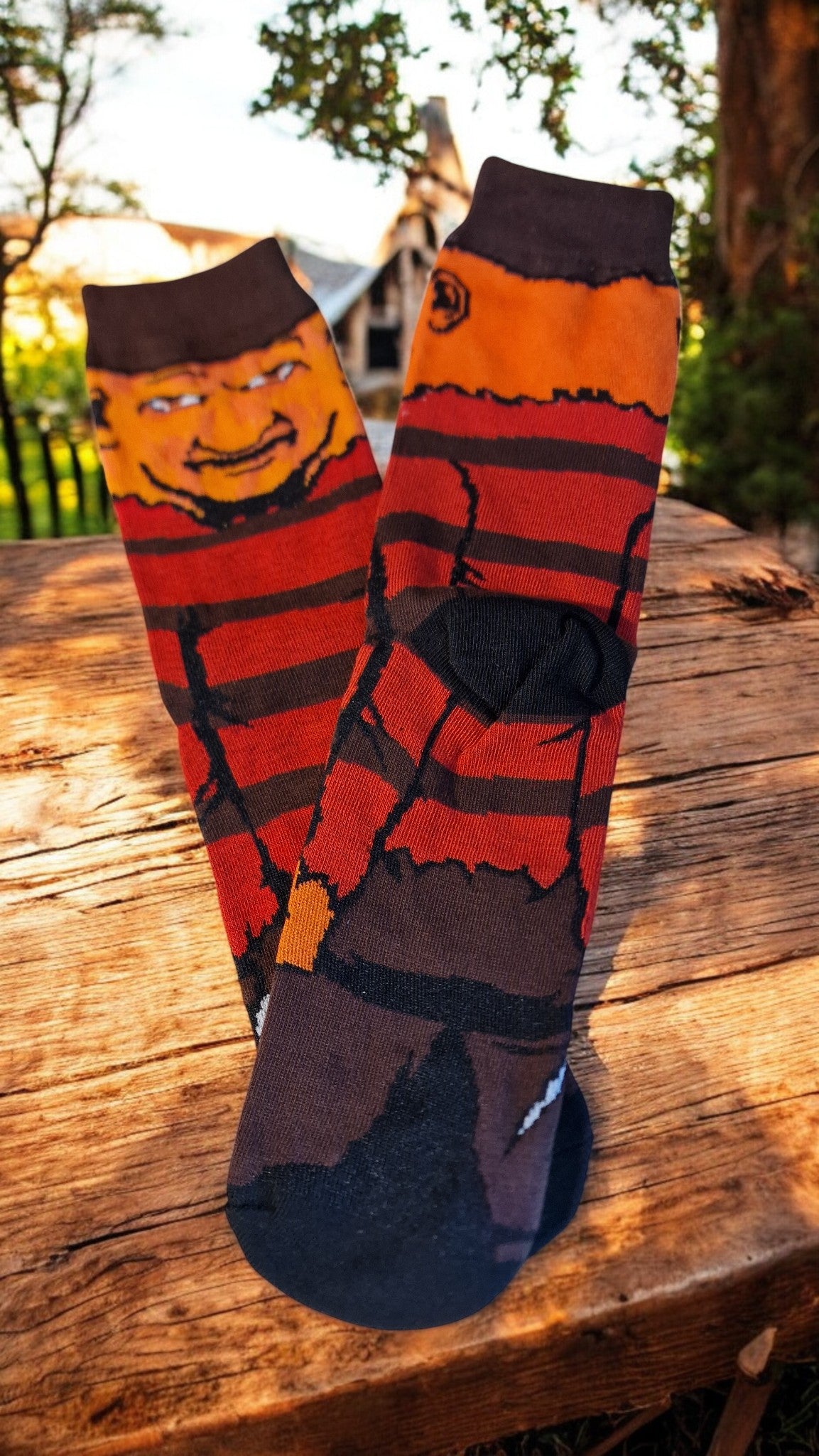 Freddy Krueger Inspired Box and Socks – 1 Pair or Gift Wrapped – Horror Movie Gift
