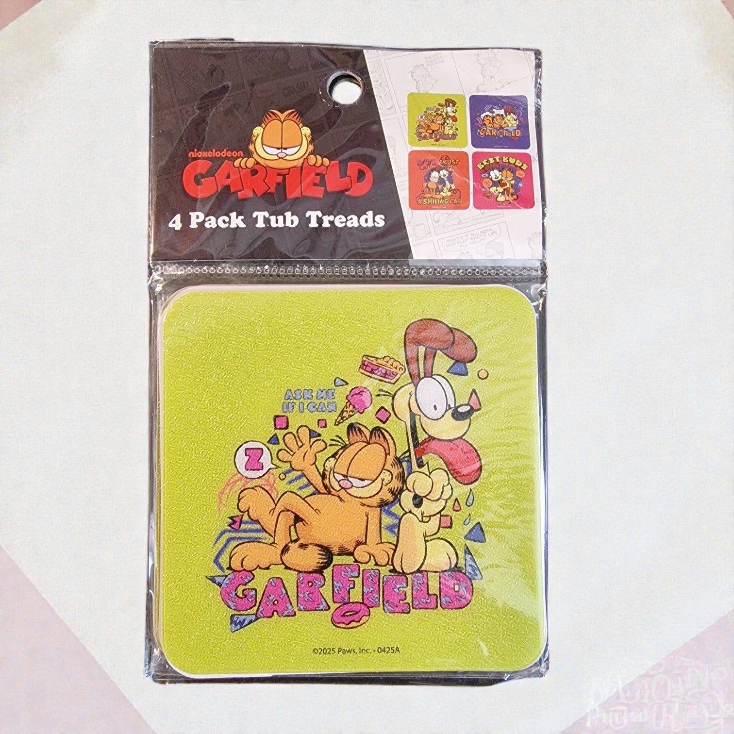 Packaged Garfield product with colorful design on a white background