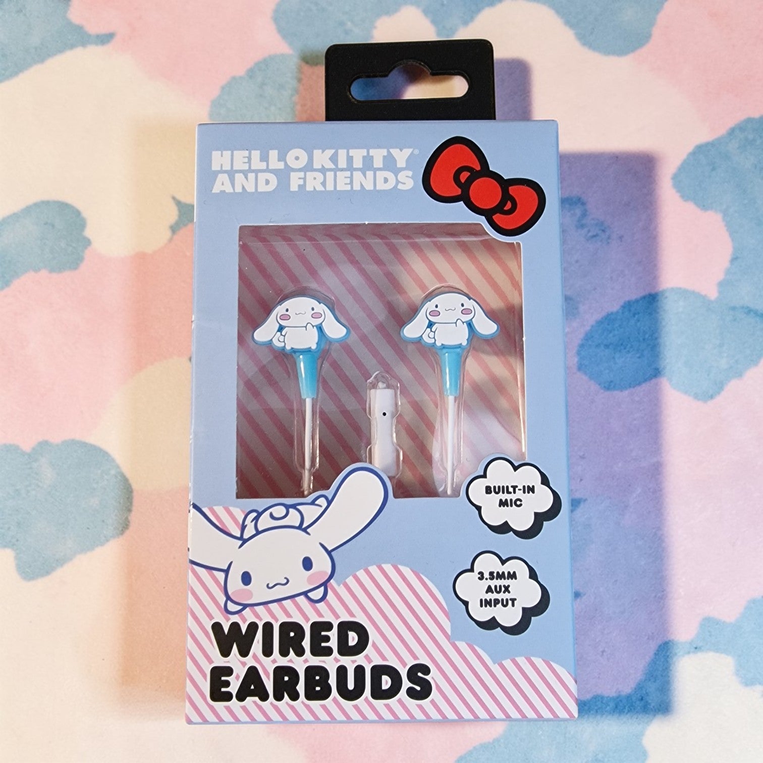 Hello Kitty and Friends Cinnamoroll Wired Earbuds with Built-In Microphone