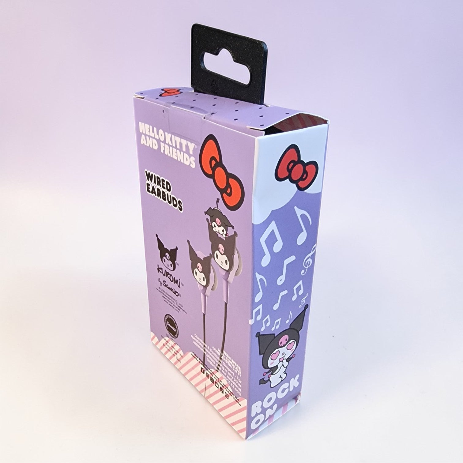 Hello Kitty and Friends Kuromi Wired Earbuds with Built-In Microphone