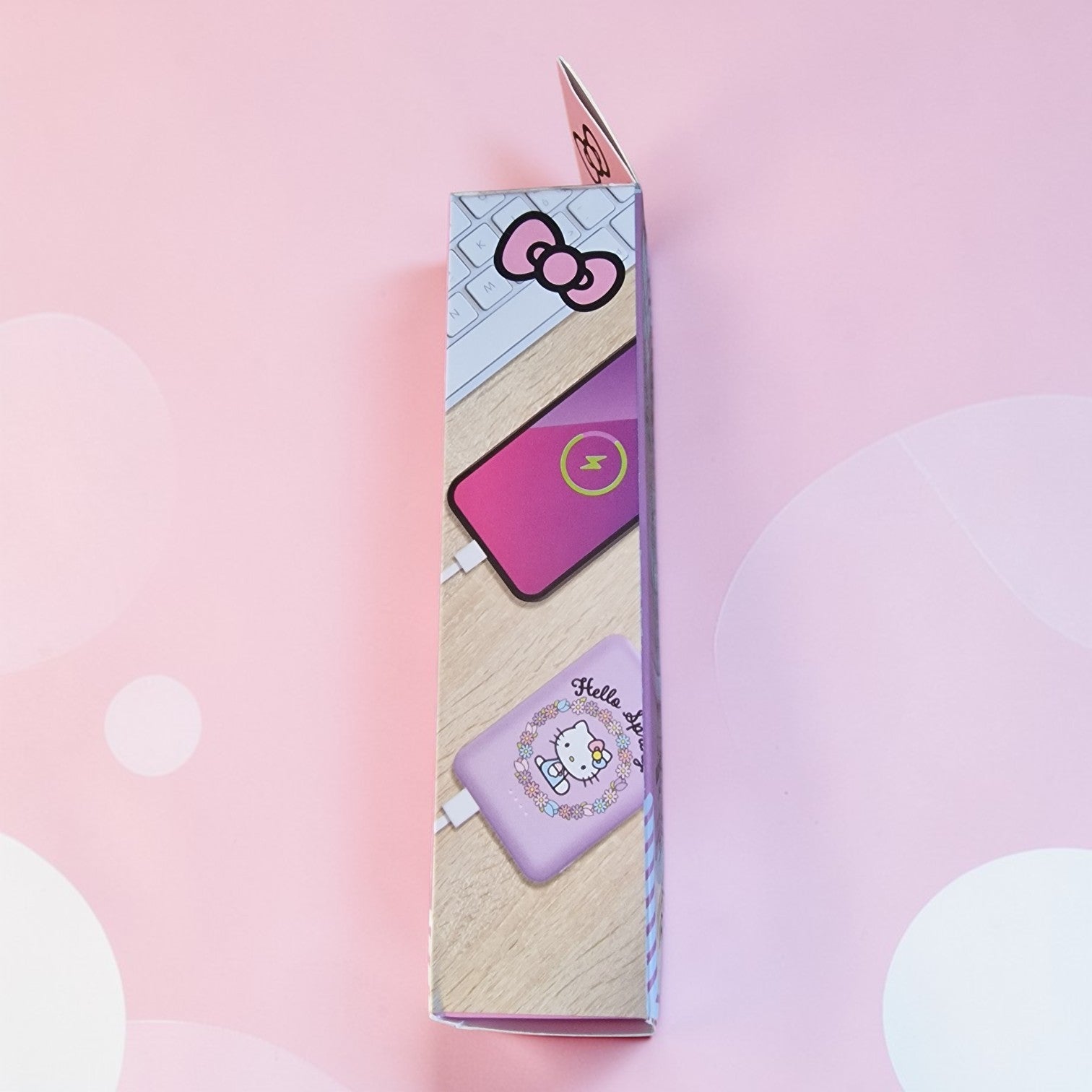 Hello Kitty Portable Power Bank 3600mAh – Official Sanrio, Lightweight, “Hello Spring!” Design
