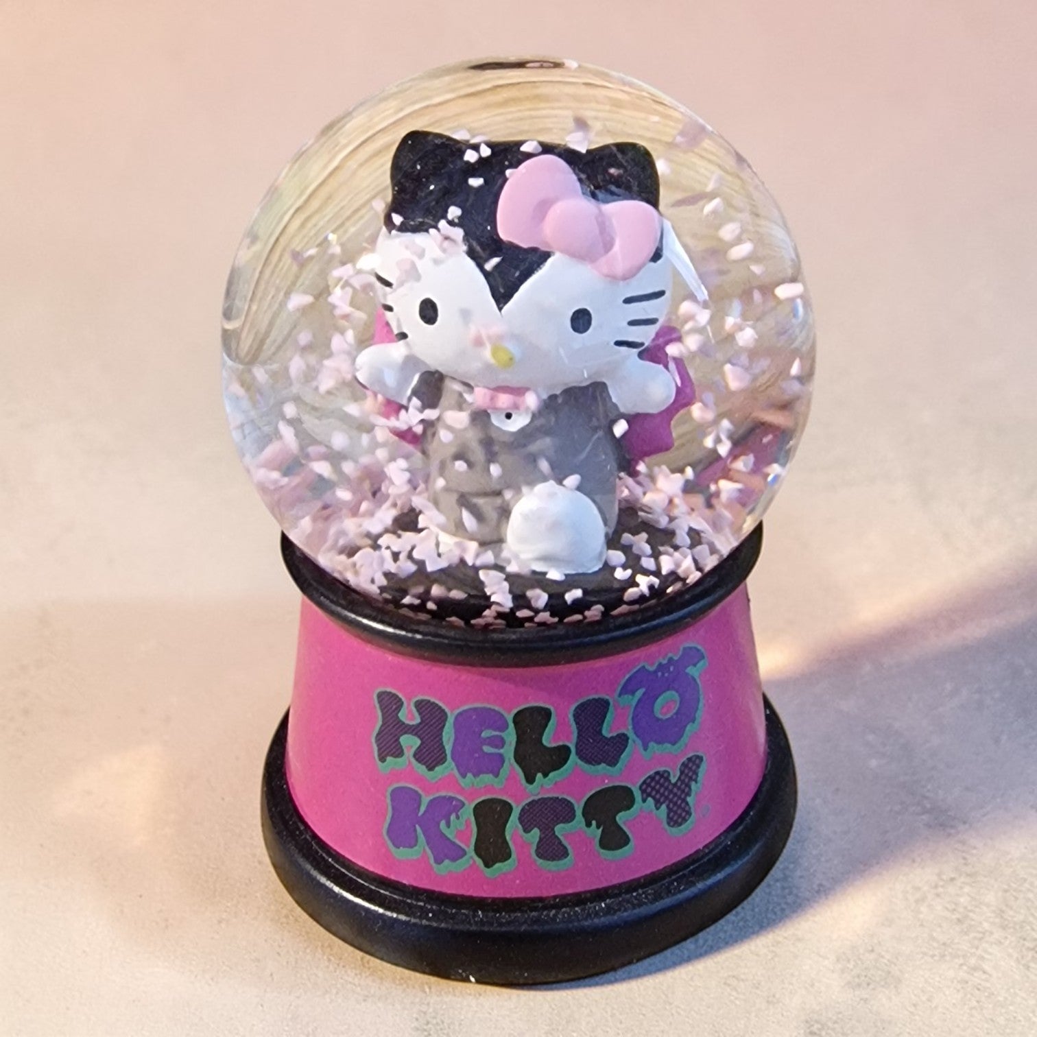 Hello Kitty Mini Snow Globe – Halloween Bat Edition,Limited Edition USA Import, Collectible,