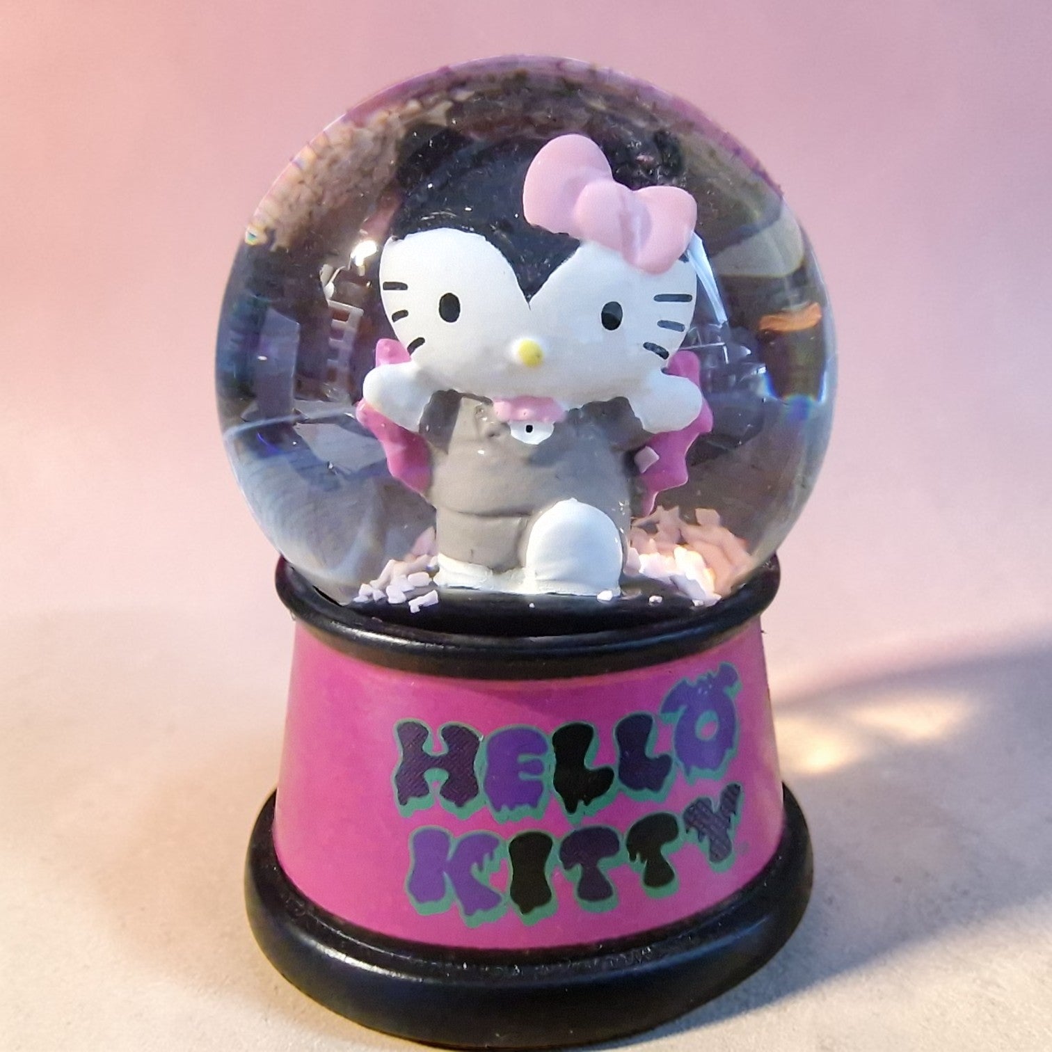 Hello Kitty Mini Snow Globe – Halloween Bat Edition,Limited Edition USA Import, Collectible,