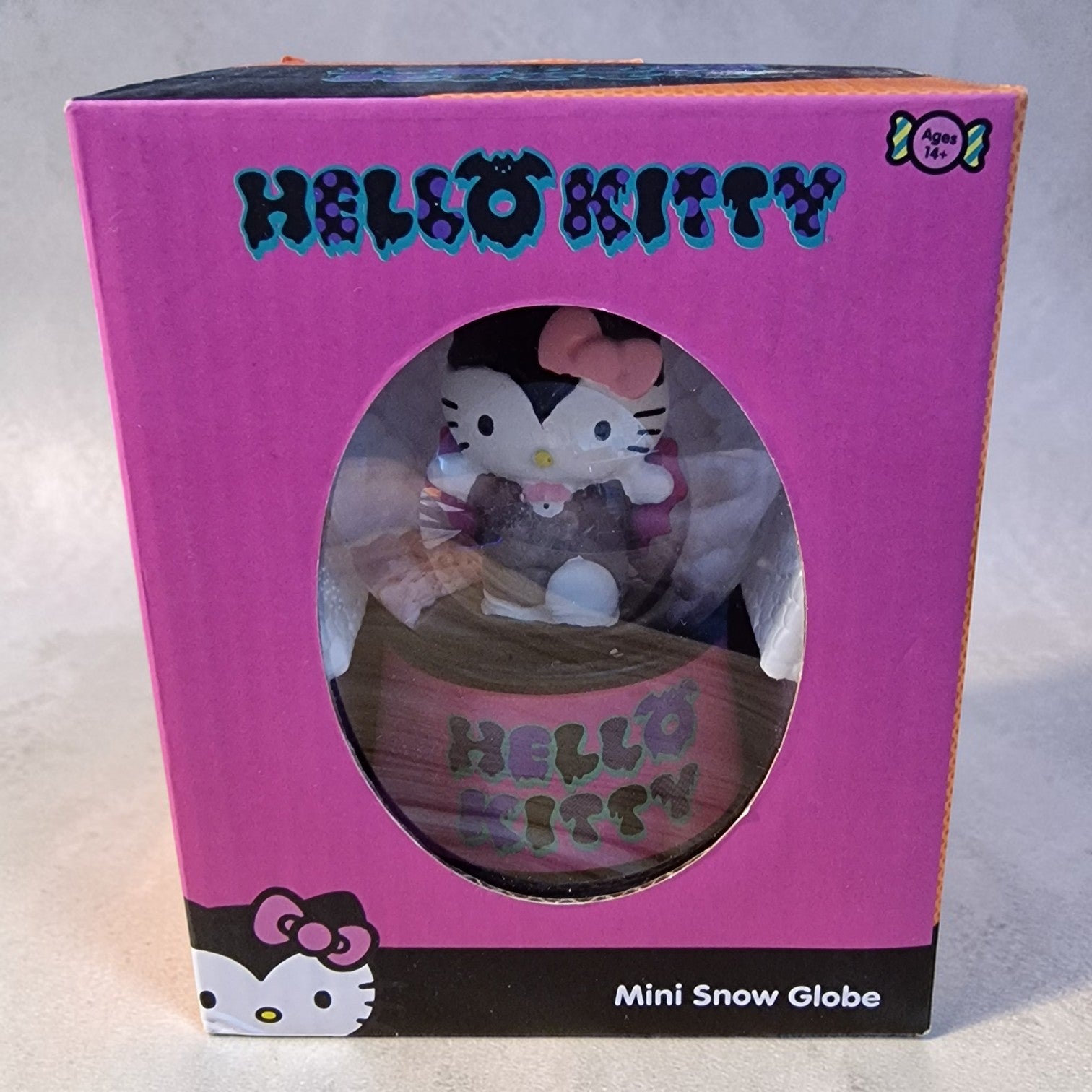 Hello Kitty Mini Snow Globe – Halloween Bat Edition,Limited Edition USA Import, Collectible,