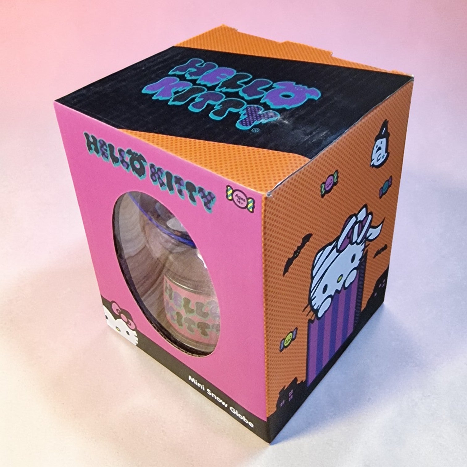 Hello Kitty Mini Snow Globe – Halloween Bat Edition,Limited Edition USA Import, Collectible,