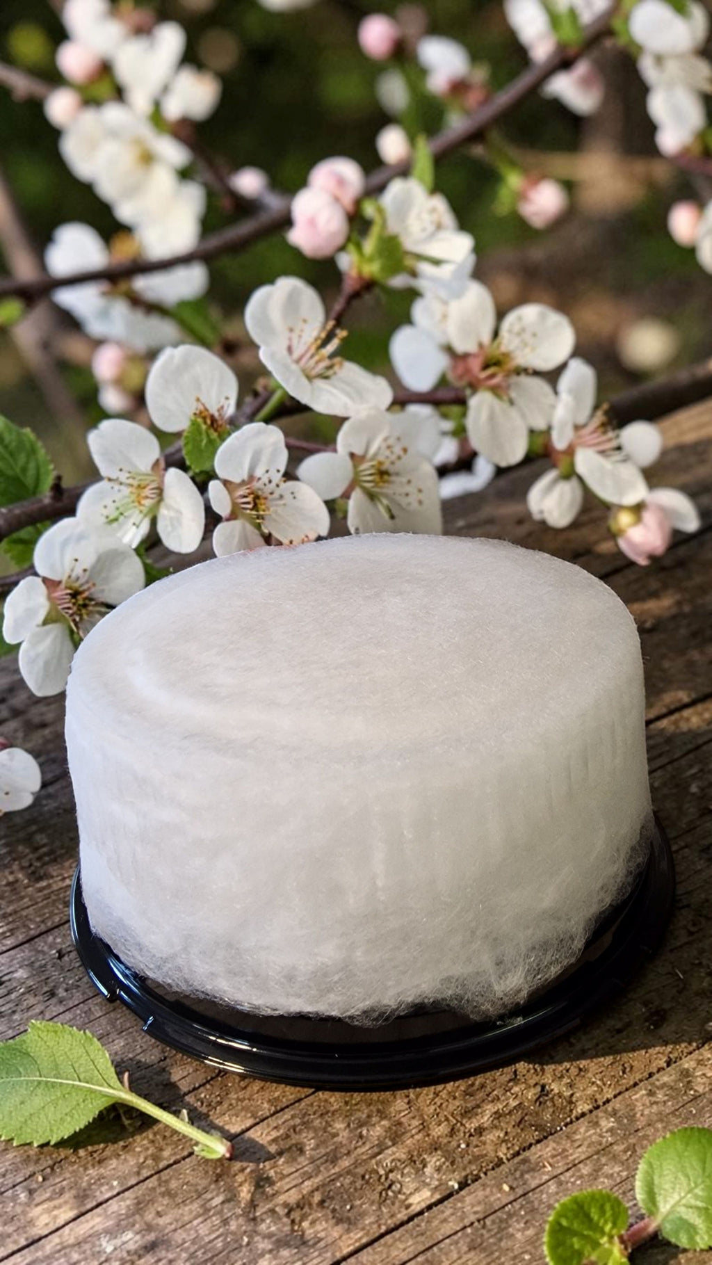 White Candy Floss Cake (8 Inch, 75g) – Dye Free & Free From 14 Allergens