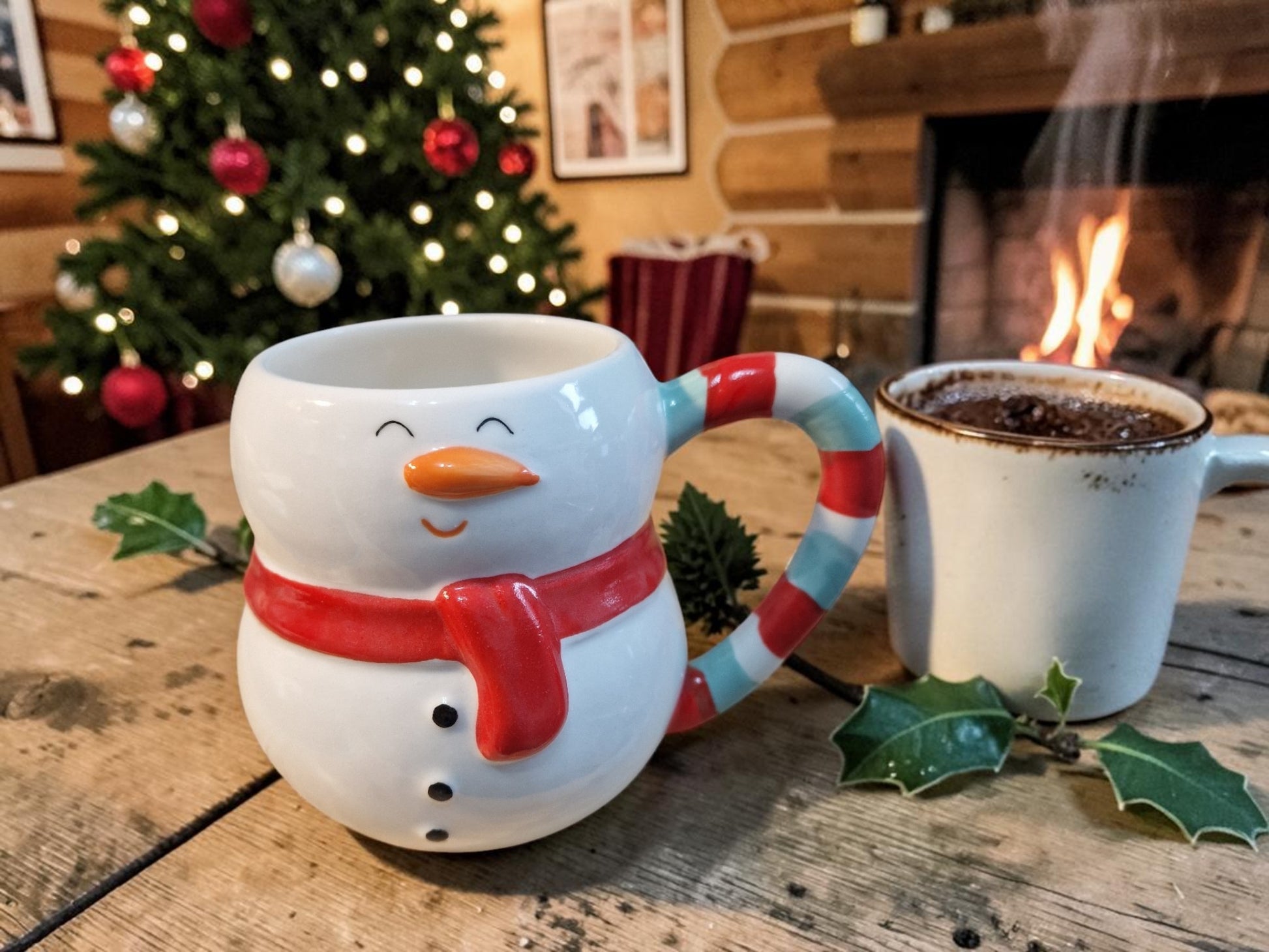 Snowman Christmas Mug | Novelty Ceramic Cup | Secret Santa & Stocking Filler Gift