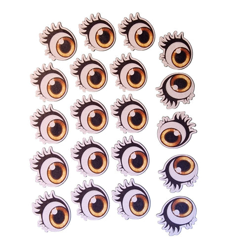 Edible Candy Floss Eyes | Pre-Cut Wafer Cake Toppers