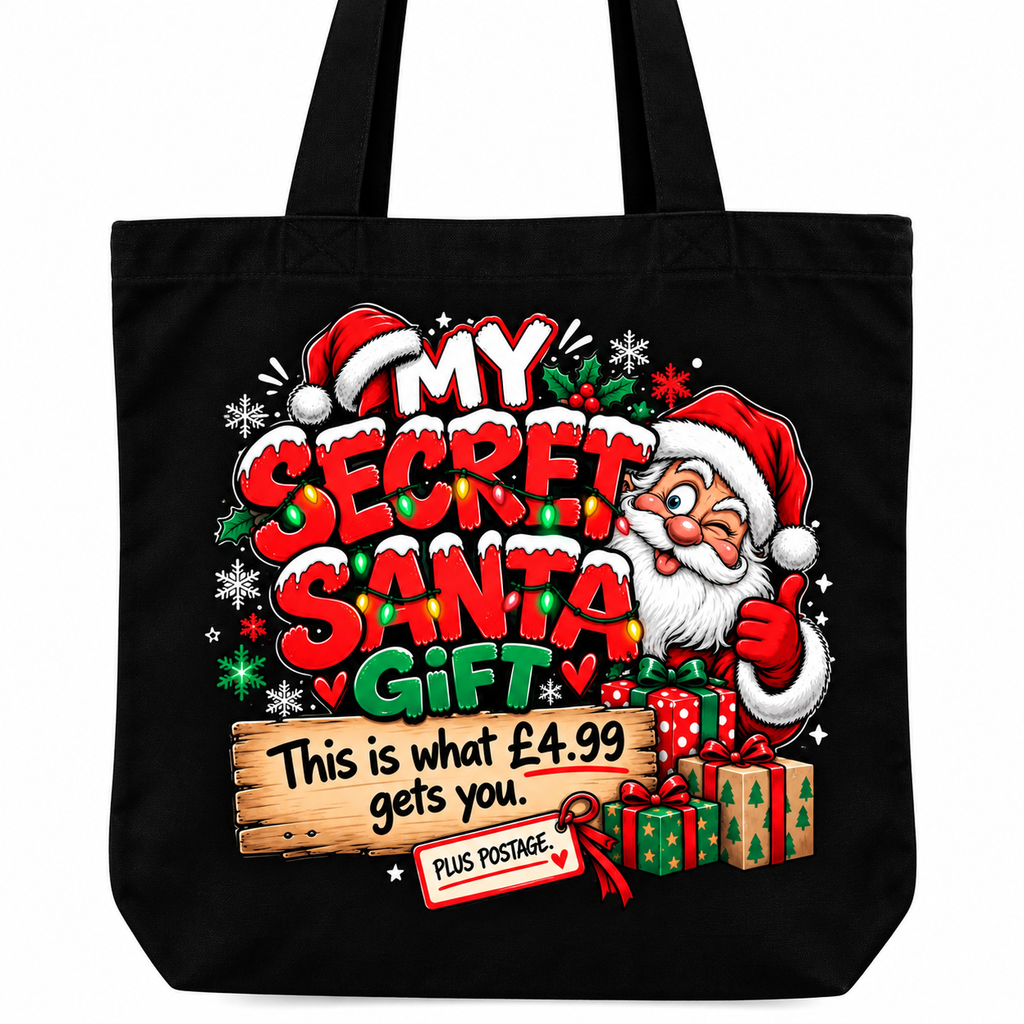 My Secret Santa Gift Tote Bag – The Ultimate £4.99 Budget Office Gift