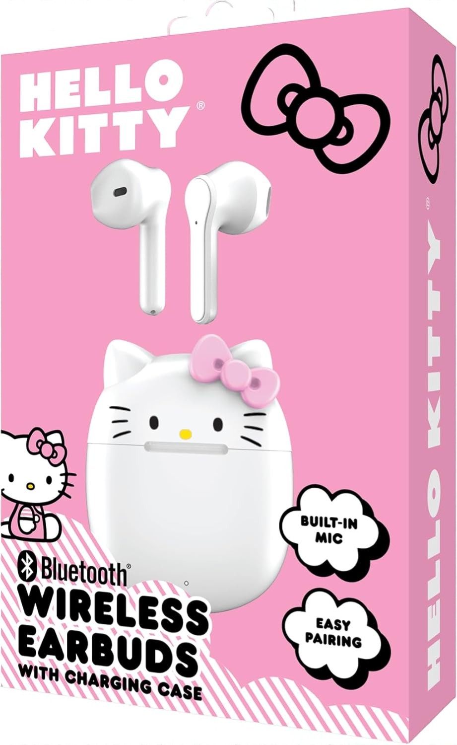 Hello Kitty Bluetooth Wireless Earbuds with Charging Case