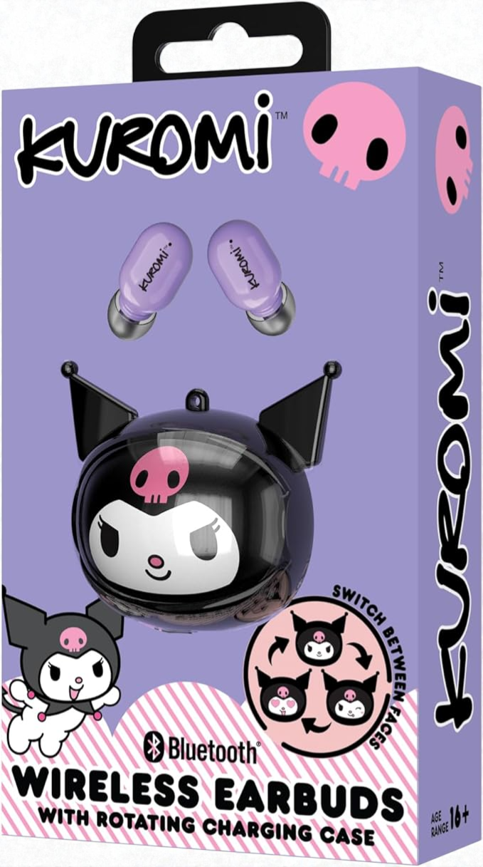 Kuromi Wireless Earbuds with Rotating Charging Case