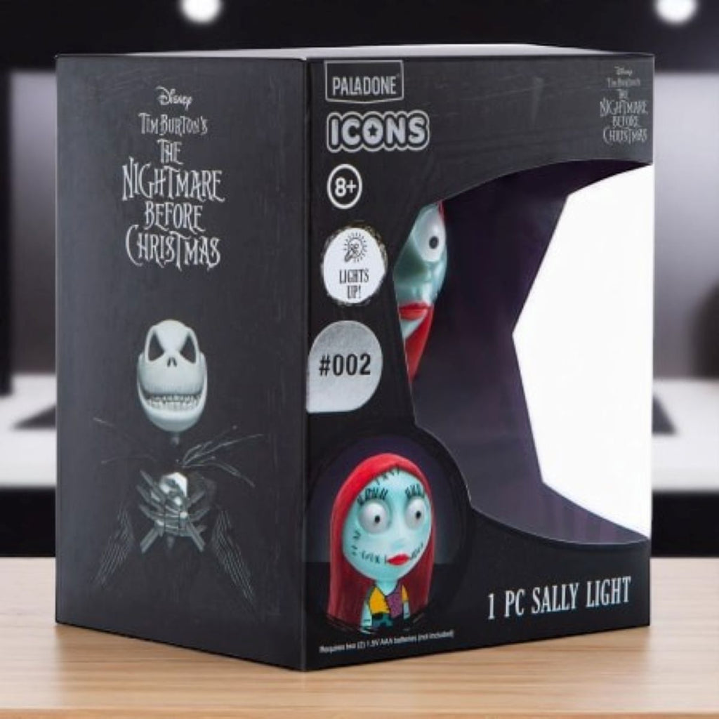 Official Sally Icon Light from Nightmare Before Christmas by Paladone, 10cm tall, multicoloured, in original box.