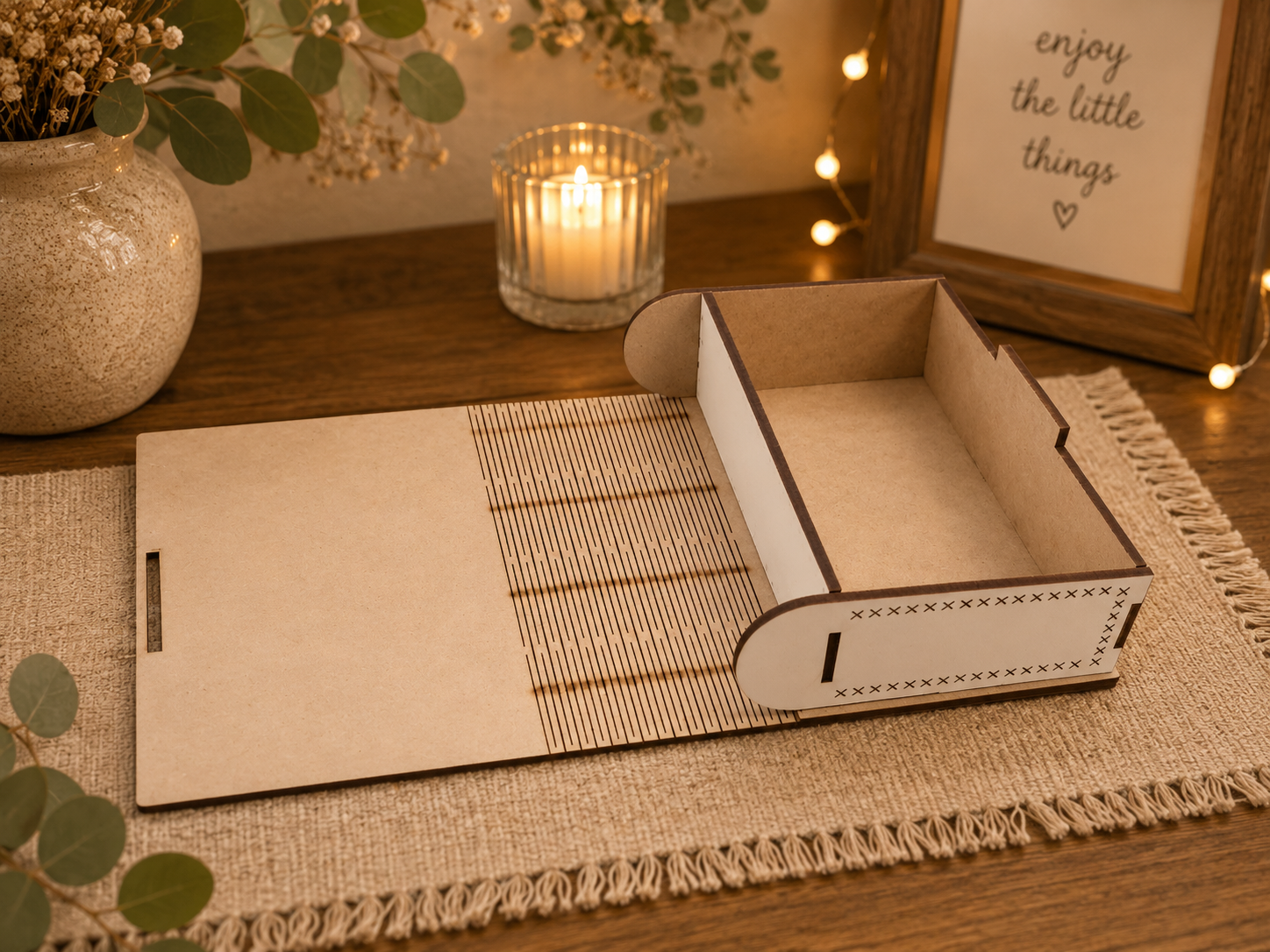 Personalised Wooden Secret Book Box | Wedding Keepsake Box | Hidden Ring Box | Handmade by K Floss and Pop®