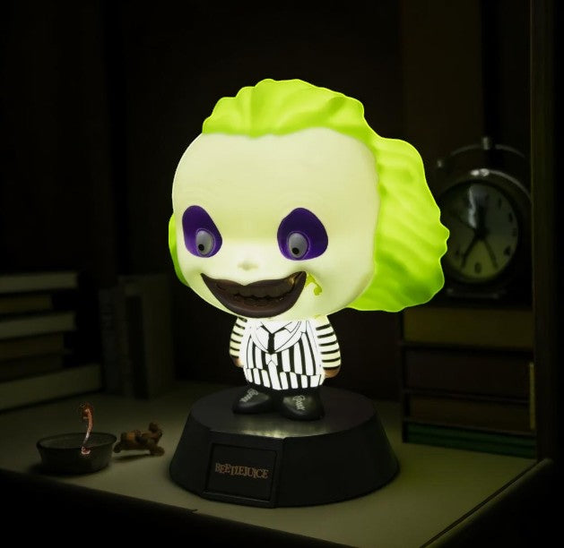 Paladone Icons Beetlejuice Light, Horror Series 1 #003, limited edition boxed collectible with green and black stripes.