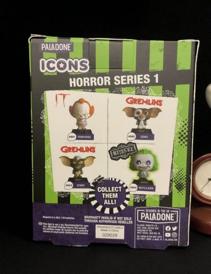 Paladone Icons Beetlejuice Light, Horror Series 1 #003, limited edition boxed collectible with green and black stripes.