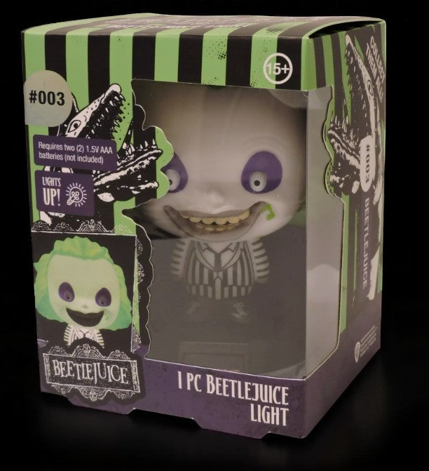 Paladone Icons Beetlejuice Light, Horror Series 1 #003, limited edition boxed collectible with green and black stripes.