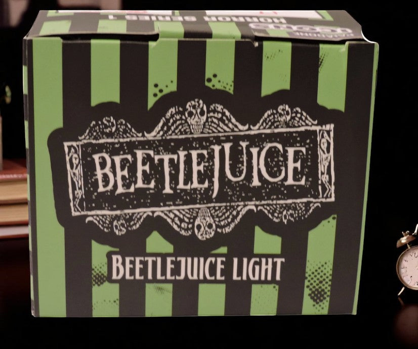 Paladone Icons Beetlejuice Light, Horror Series 1 #003, limited edition boxed collectible with green and black stripes.