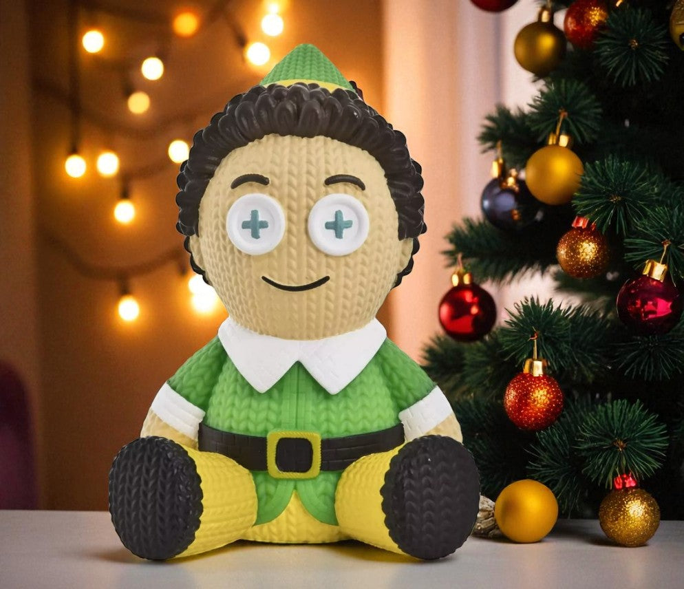 Handmade By Robots Buddy The Elf Knit Series #059 collectible vinyl figure in original display box, inspired by the Elf movie.