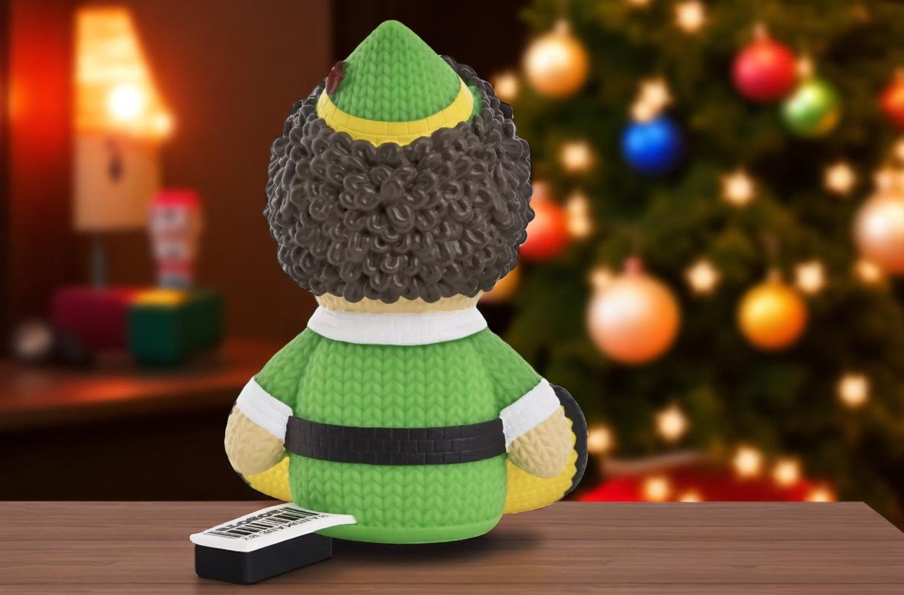 Handmade By Robots Buddy The Elf Knit Series #059 collectible vinyl figure in original display box, inspired by the Elf movie.