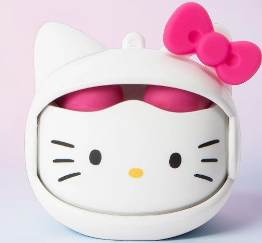 Hello Kitty Wireless Earbuds with Rotating Charging Case – Official Sanrio, Built-In Mic, Super Cute!