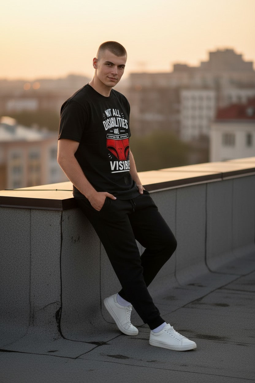 Funny “Not All Disabilities Are Visible” T-Shirt / Sweatshirt – Cheeky Gift for Him