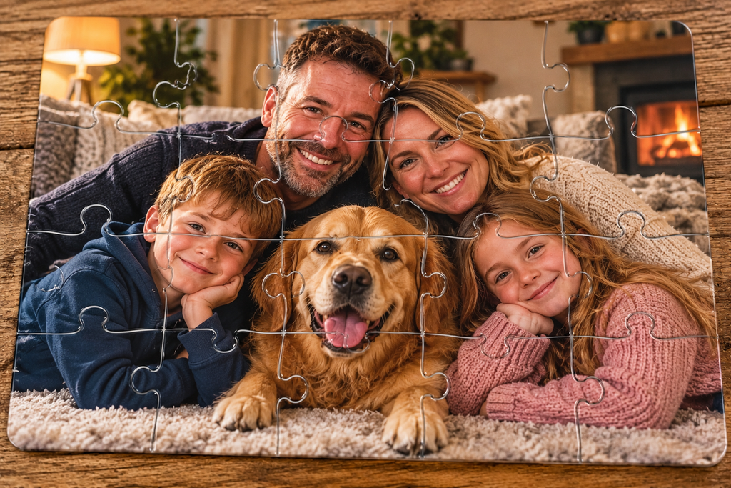 Personalised Photo Jigsaw Puzzle – 20 Large Pieces with Gift Box