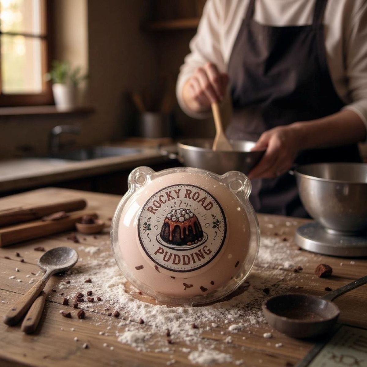Christmas Pudding Candy Floss – Cupcake Style