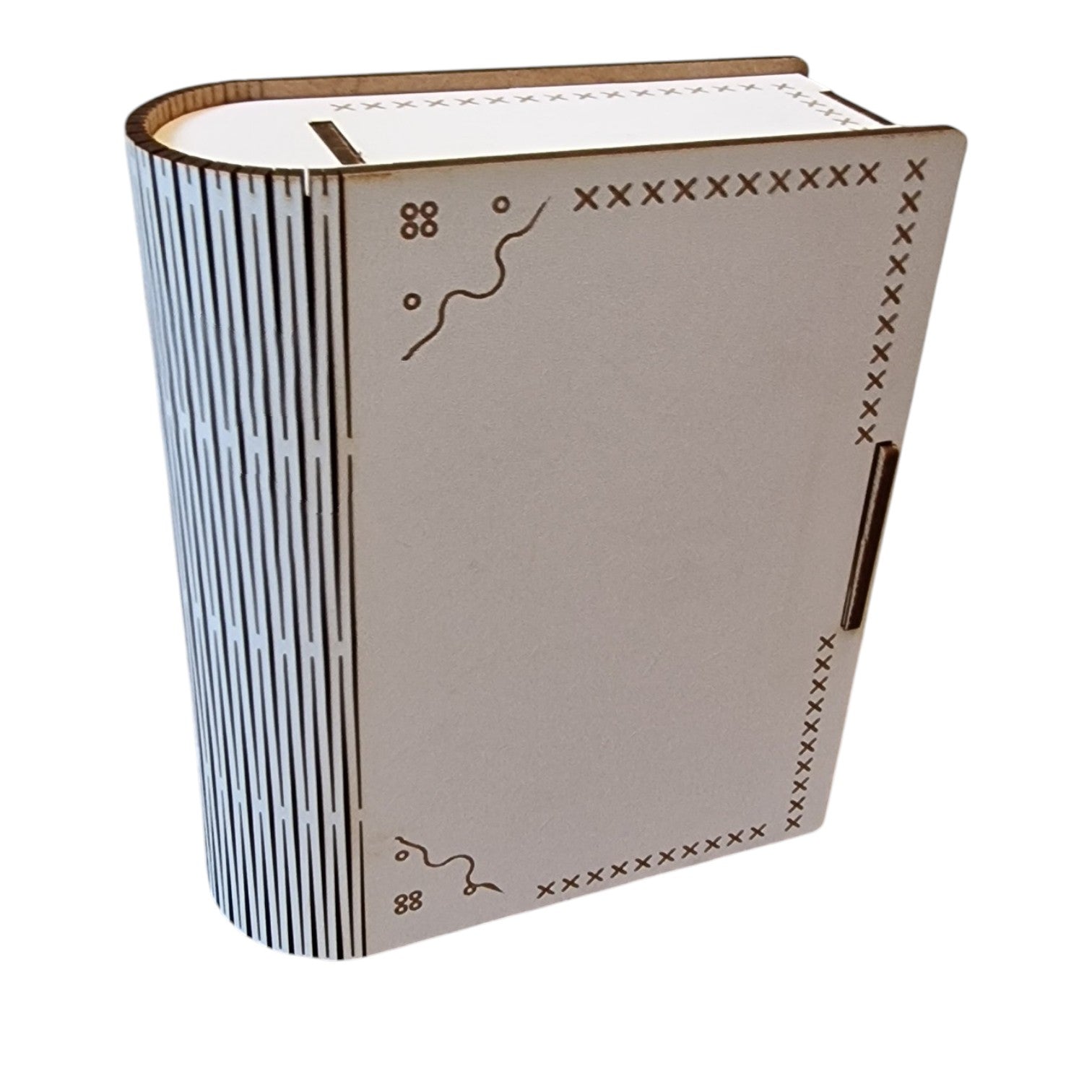 Personalised Wooden Secret Book Box | Wedding Keepsake Box | Hidden Ring Box | Handmade by K Floss and Pop®