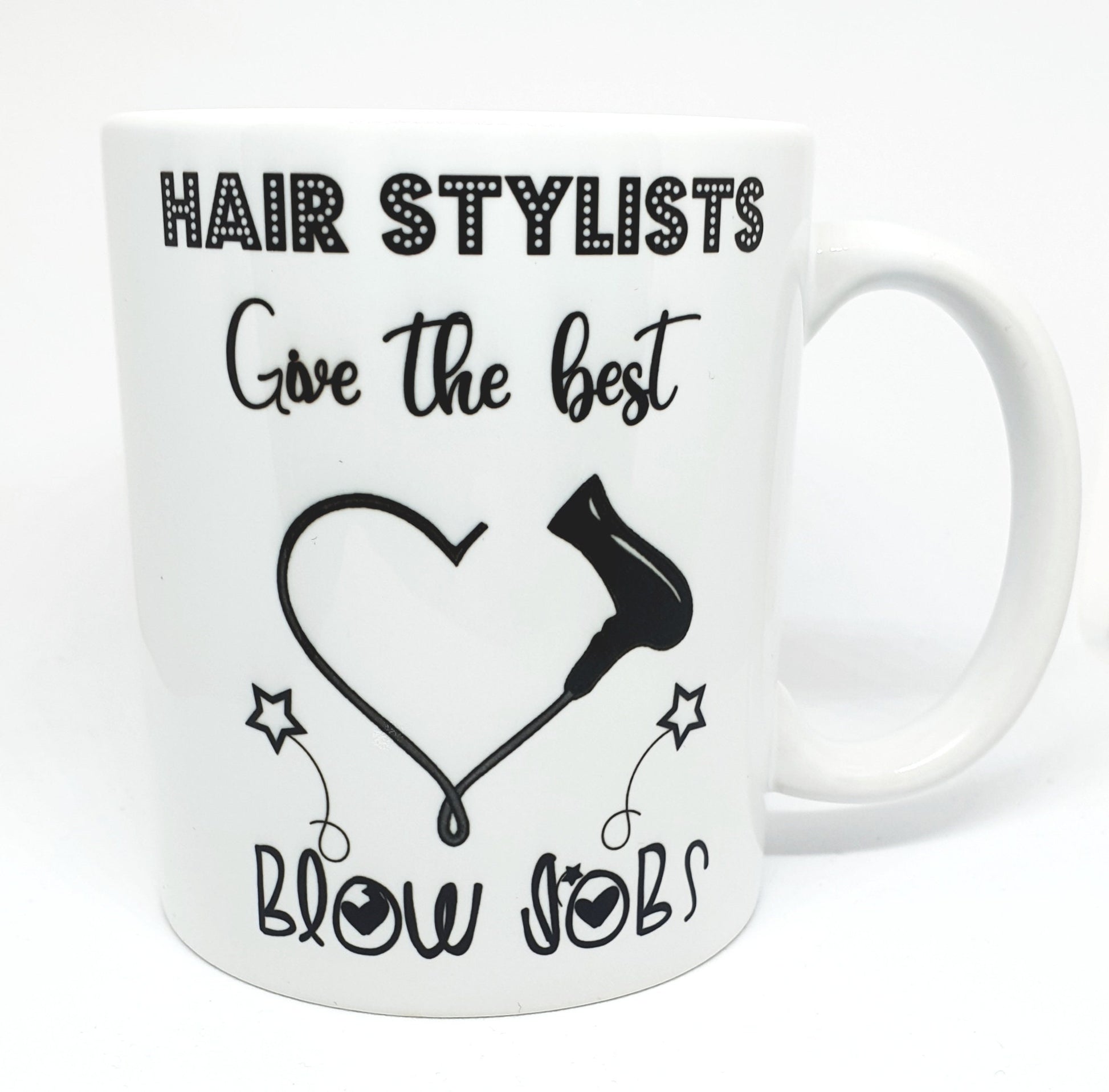 Hairdressers mug. Hairstylists give the best blowjobs. Barber shop. Fun gifts. salon. hairdressing gifts.