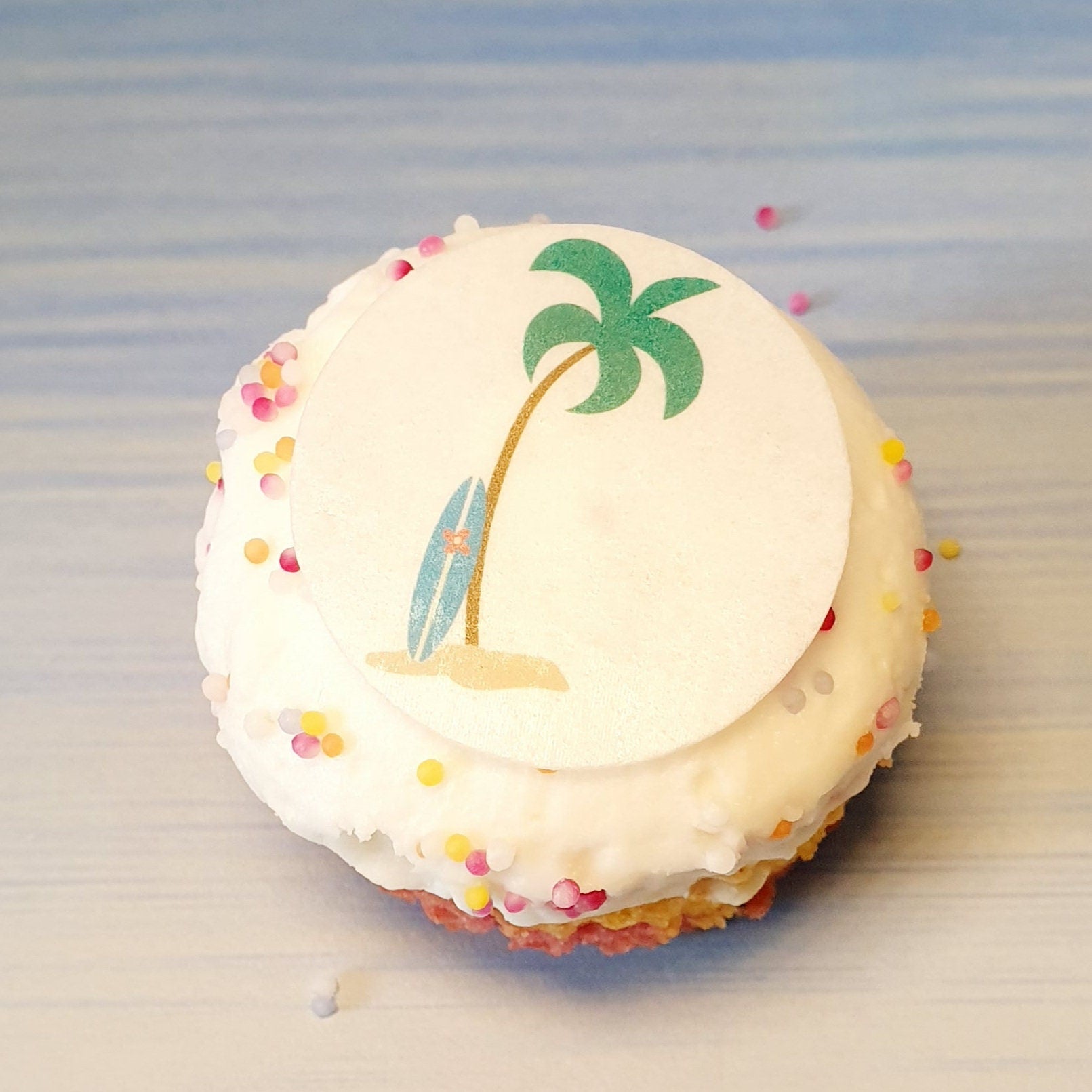 Hawaiian cake. theme party decorations cake, edible topper. Pre cut x24 tiki bar party