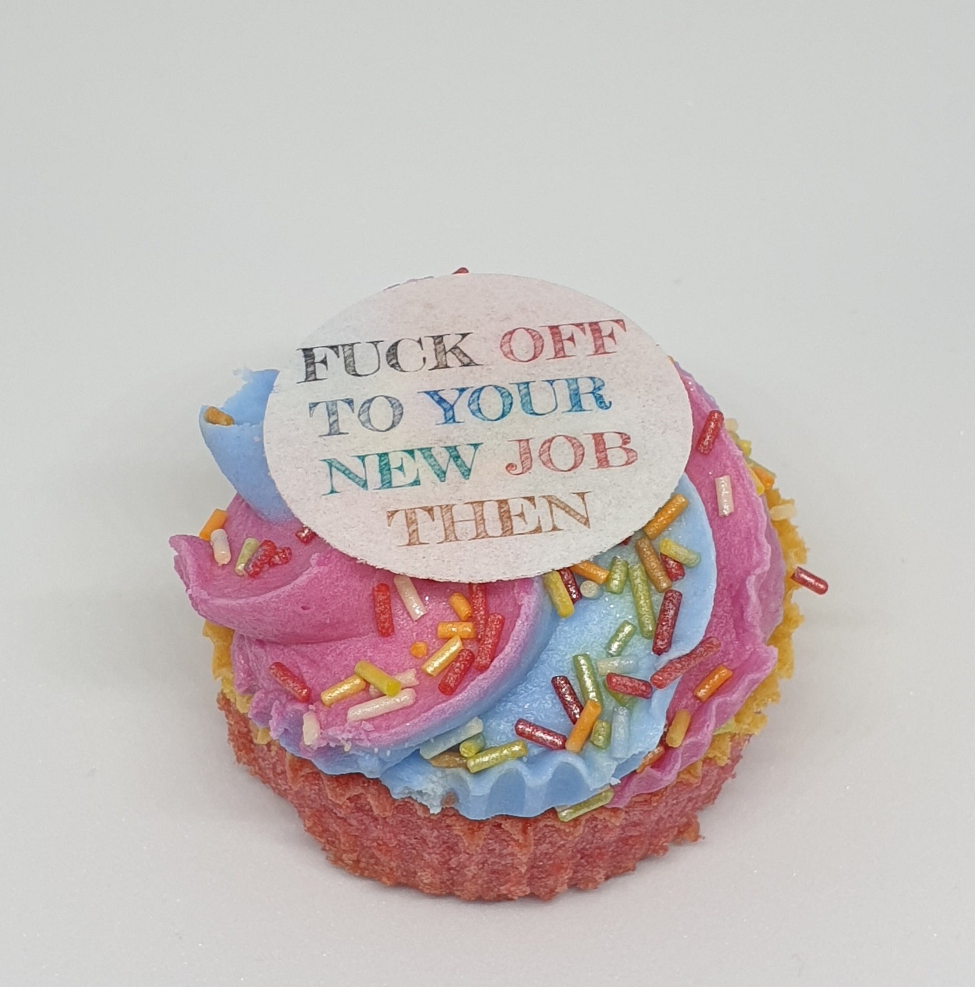 new job topper sorry you are leaving PRE CUT Edible X24 cake cupcake decoration