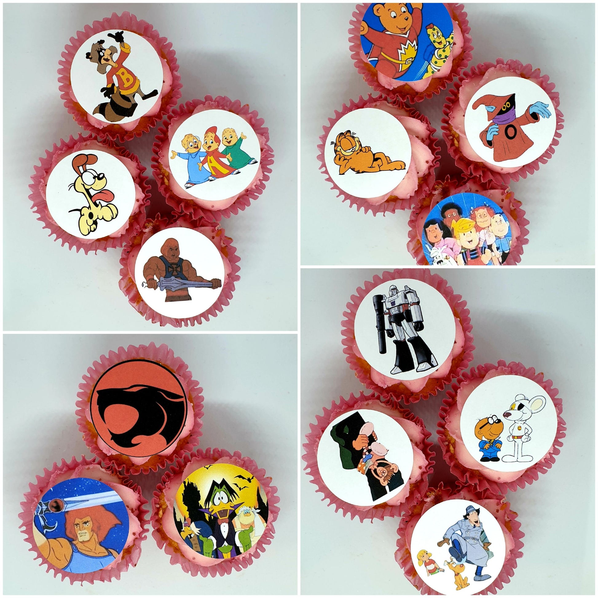 retro 80s party cake toppers FULLY EDIBLE pre cut cup cake decorations. Retro 80s and 90s 00s 10s 20s party. Themed Party toppers. Goonies,