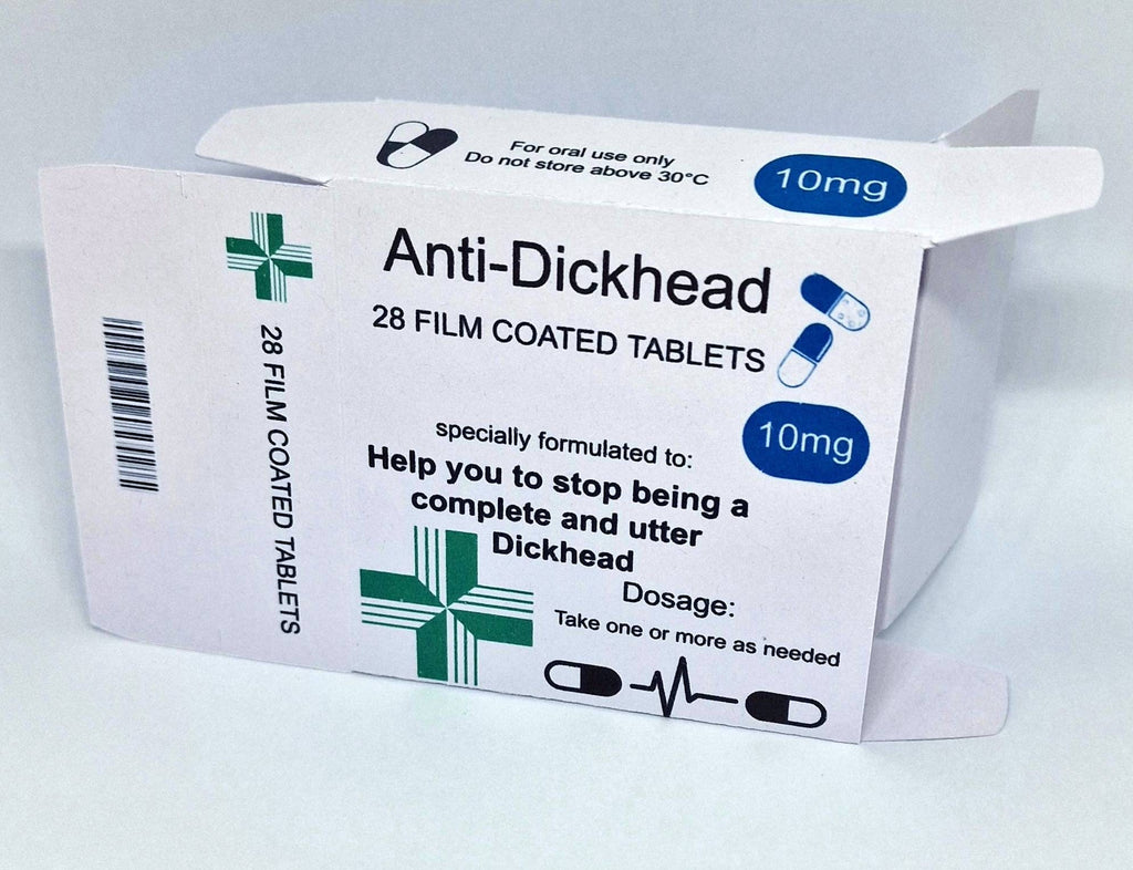 Prank Pill box Anti bitch Tablet Box, anti Bitch, anti snoring, anti twat, dickhead gift for Him her   40th 50th 60th Birthday April fools