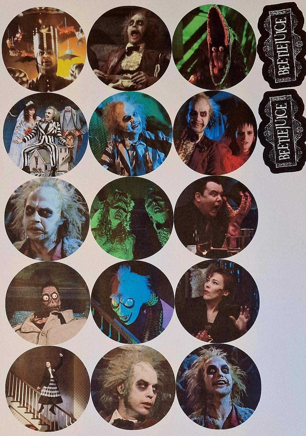 Halloween cake toppers scary movies x15 EDIBLE pre cut cake decorations party