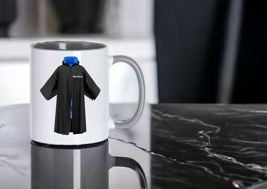 Funny “Dry Robe Wanker” mug – high-gloss ceramic, perfect novelty gift for birthday, Christmas, or special occasions