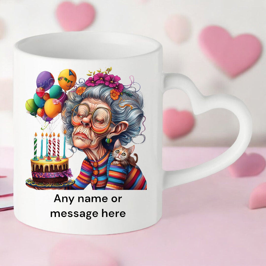 Personalised Grandma Gifts - Special Treat Mug for Nan's Birthday Celebration Special Treat Mug for Grandma - Happy Birthday Nan surprise