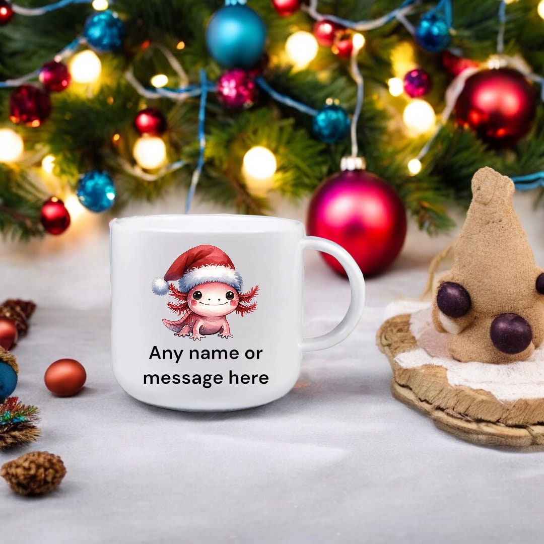 Personalised Axolotl Children's Cup – 6oz Unbreakable Polymer Mug Adorable