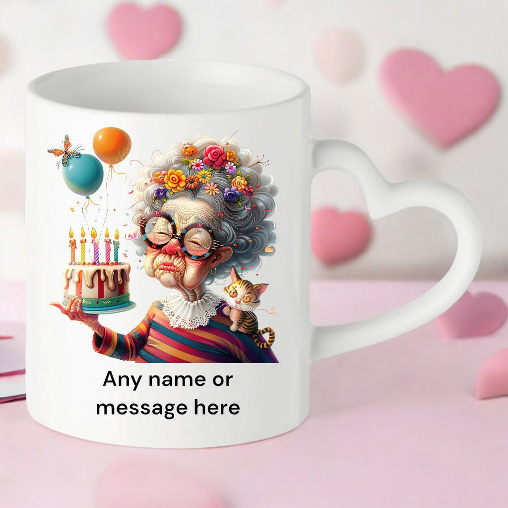 Personalised Grandma Gifts - Special Treat Mug for Nan's Birthday Celebration Special Treat Mug for Grandma - Happy Birthday Nan surprise
