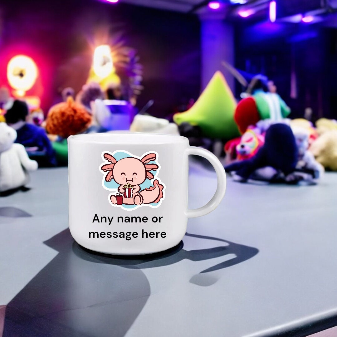 Personalised Axolotl Children's Cup – 6oz Unbreakable Polymer Mug Adorable