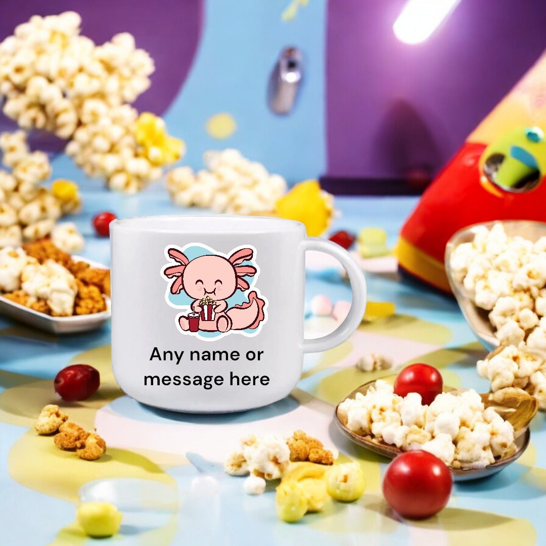 Personalised Axolotl Children's Cup – 6oz Unbreakable Polymer Mug Adorable