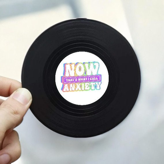 Now That's What I Call Anxiety Mug - Funny birthday gift or secret santa present for music lovers with a sense of humor