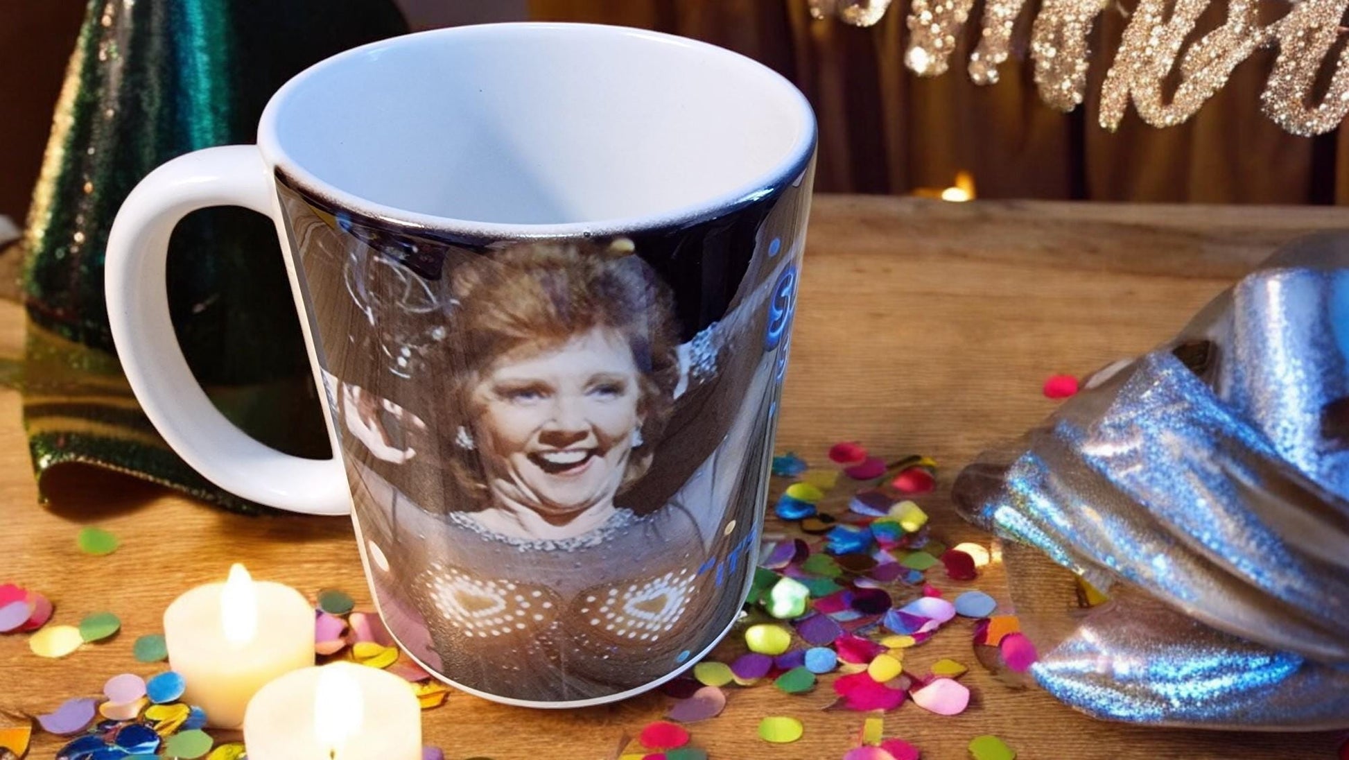 Surprise Surprise mug – high-gloss ceramic, fun gift for birthdays, celebrations, or Secret Santa