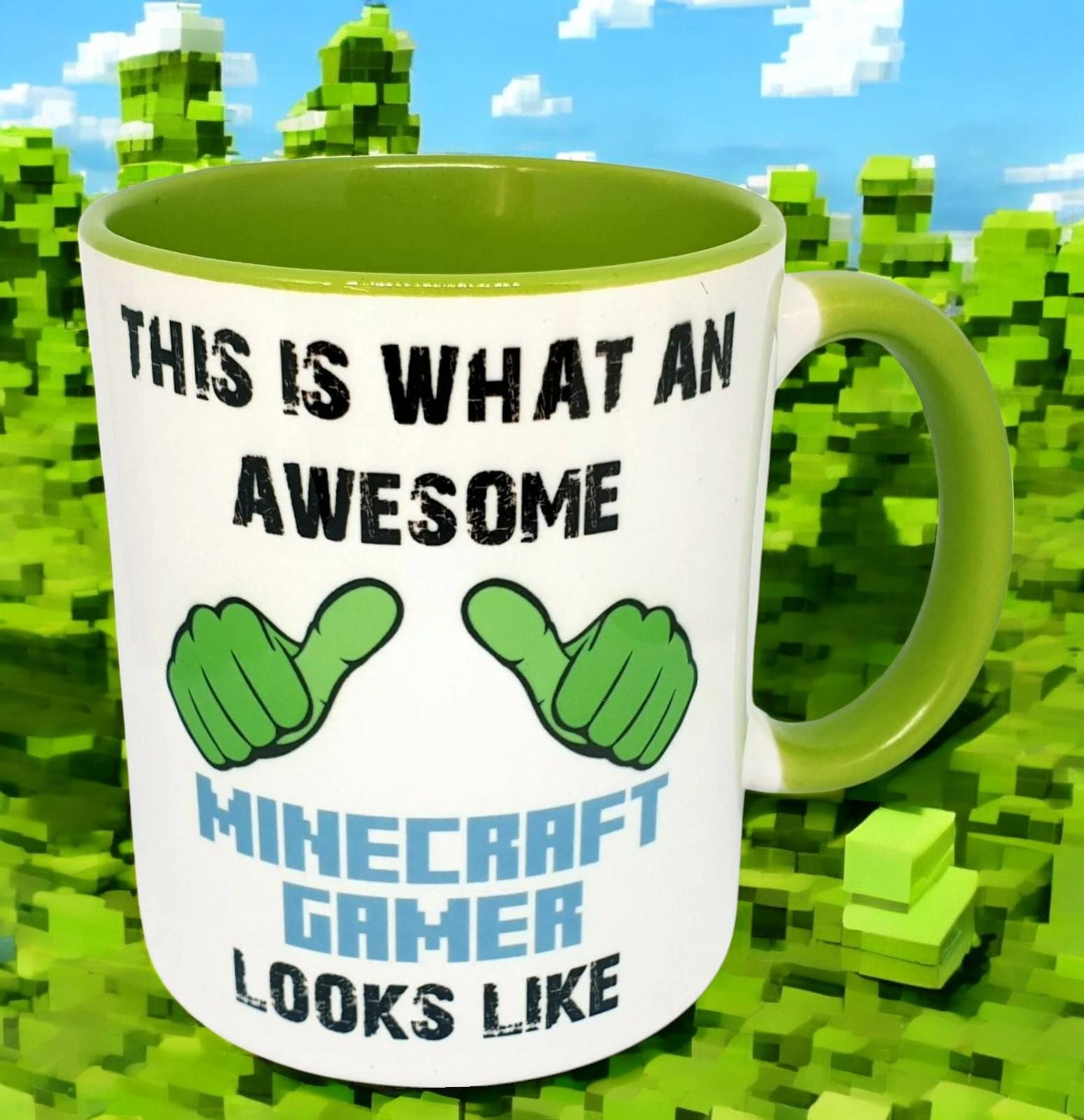 gamer mug. Awesome gamer. Steve birthday gift, fun novelty. Stocking filler. Awesome gamer.